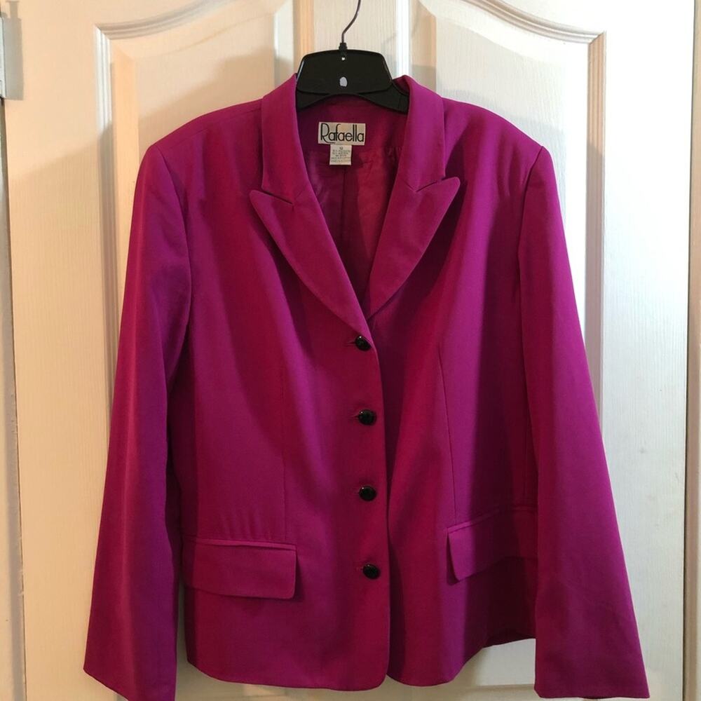 Rafaella Women's 12 Pink 4 Button Blazer Jacket